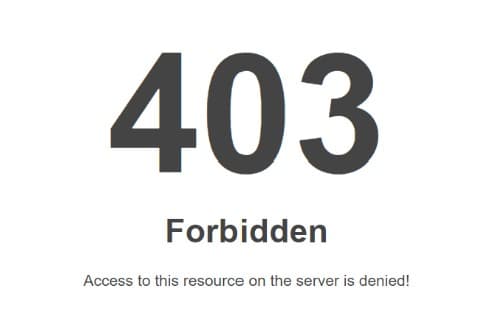 403 Forbidden